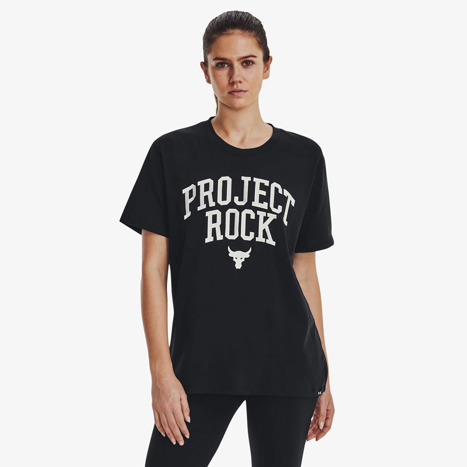 Tričko Under Armour Project Rock Heavyweight Campus T-Shirt Čierna | 1377449-001, 0