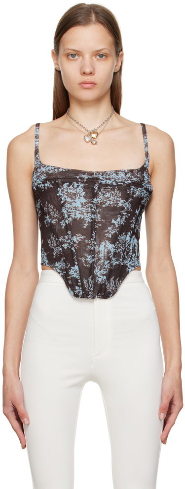 Tielko Miaou Miaou Venus Toile Corset Top Hnedá | 7040PM1CHT, 0