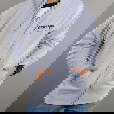 Mikina Thrasher Magazine Logo Zip Hoody Šedá | 114123, 3