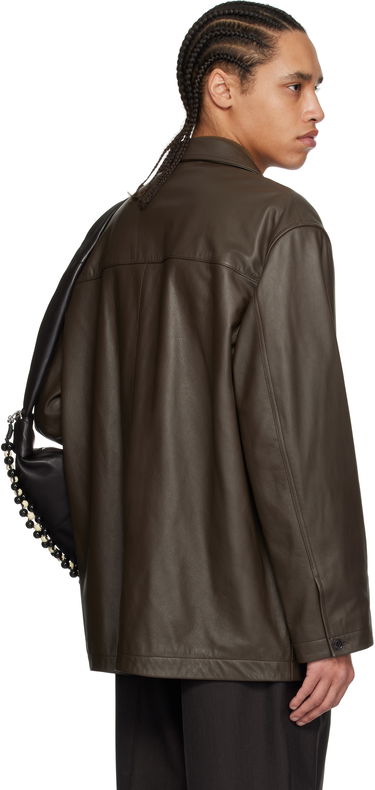 Bunda LEMAIRE Lemaire Relaxed Leather Jacket Hnedá | OW1074 LL0095, 2