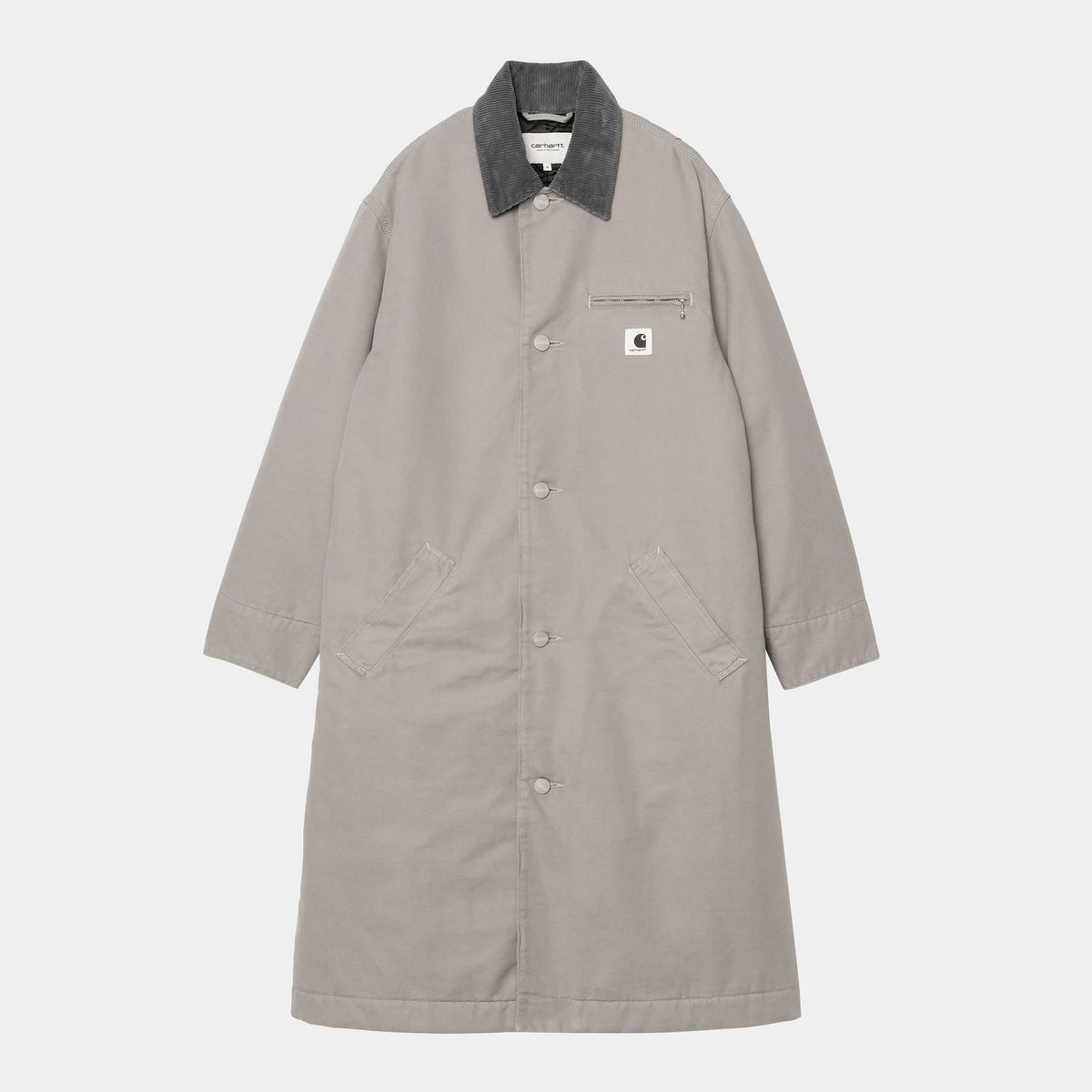 Kabáty Carhartt WIP Webster Long Sleeve Coat Šedá | I035676_8, 1