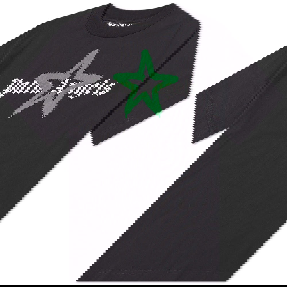 Tričko Palm Angels Star Sprayed Logo Tee Čierna | PMAA001C99JER0241055, 0