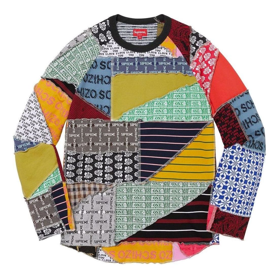 Sveter Supreme Patchwork Jacquard Shirt Rôznofarebný | SUP-SS23-118, 0