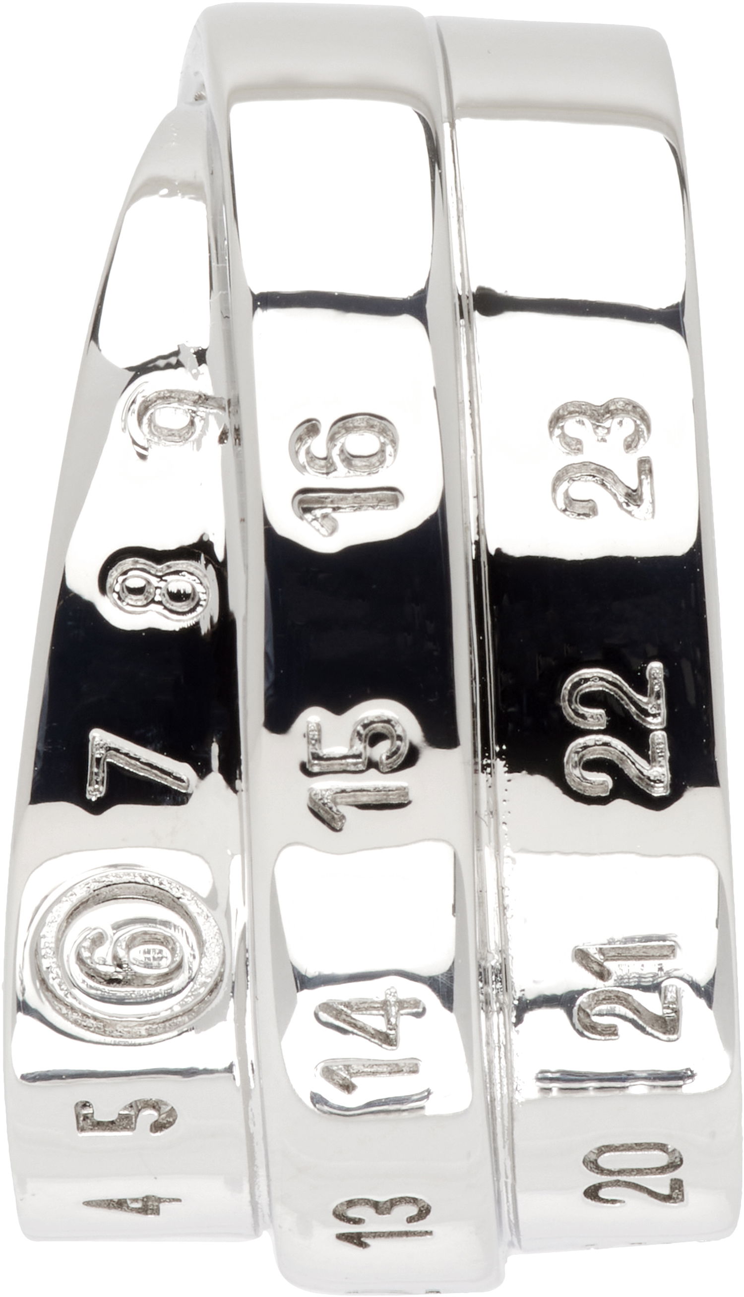 Náušnice Maison Margiela MM6 Maison Margiela Silver Tone Logo Ear Cuff Metalická | SM6VG0098 P6627, 0