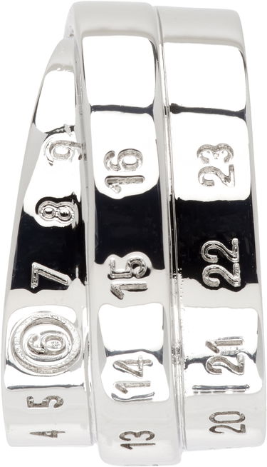 Náušnice Maison Margiela MM6 Maison Margiela Silver Tone Logo Ear Cuff Metalická | SM6VG0098 P6627, 0