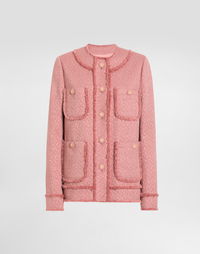 Dolce & Gabbana Single-Breasted Raschel Tweed Jacket