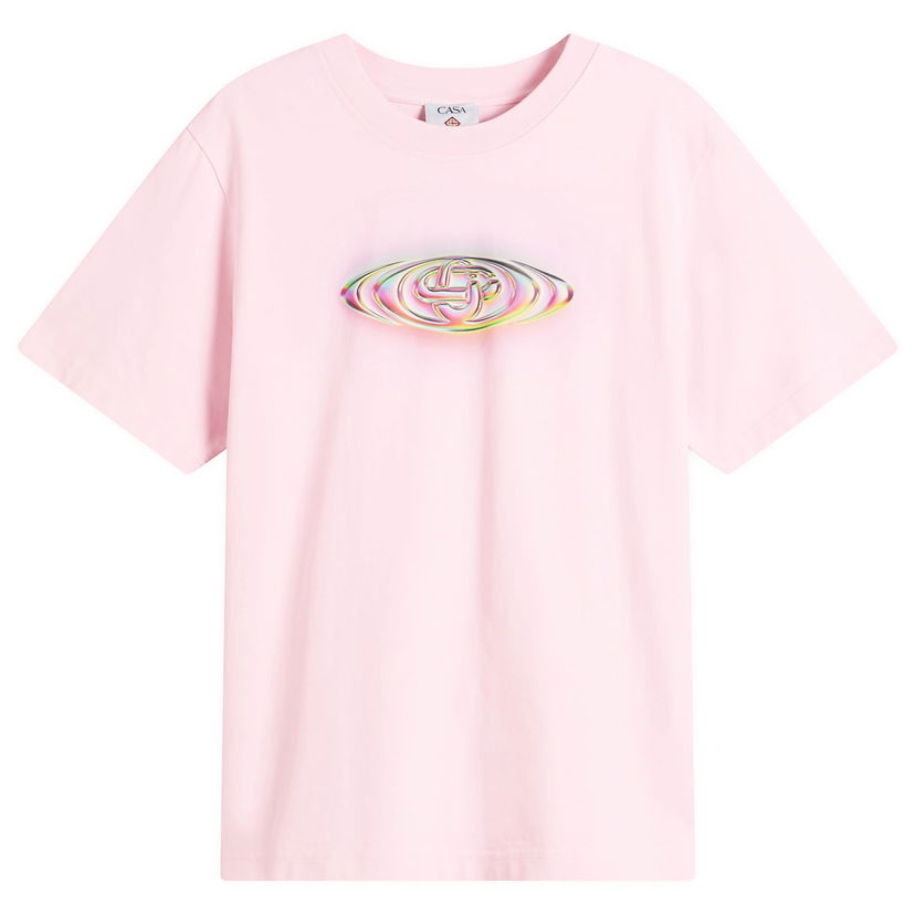 Tričko Casablanca Glass Logo Classic T-Shirt Ružová | M-SP26-JTS-001-03