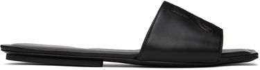 Tenisky a topánky Courrèges 'AC' Leather Slide Sandals Čierna | 124SSD003CR0052, 0