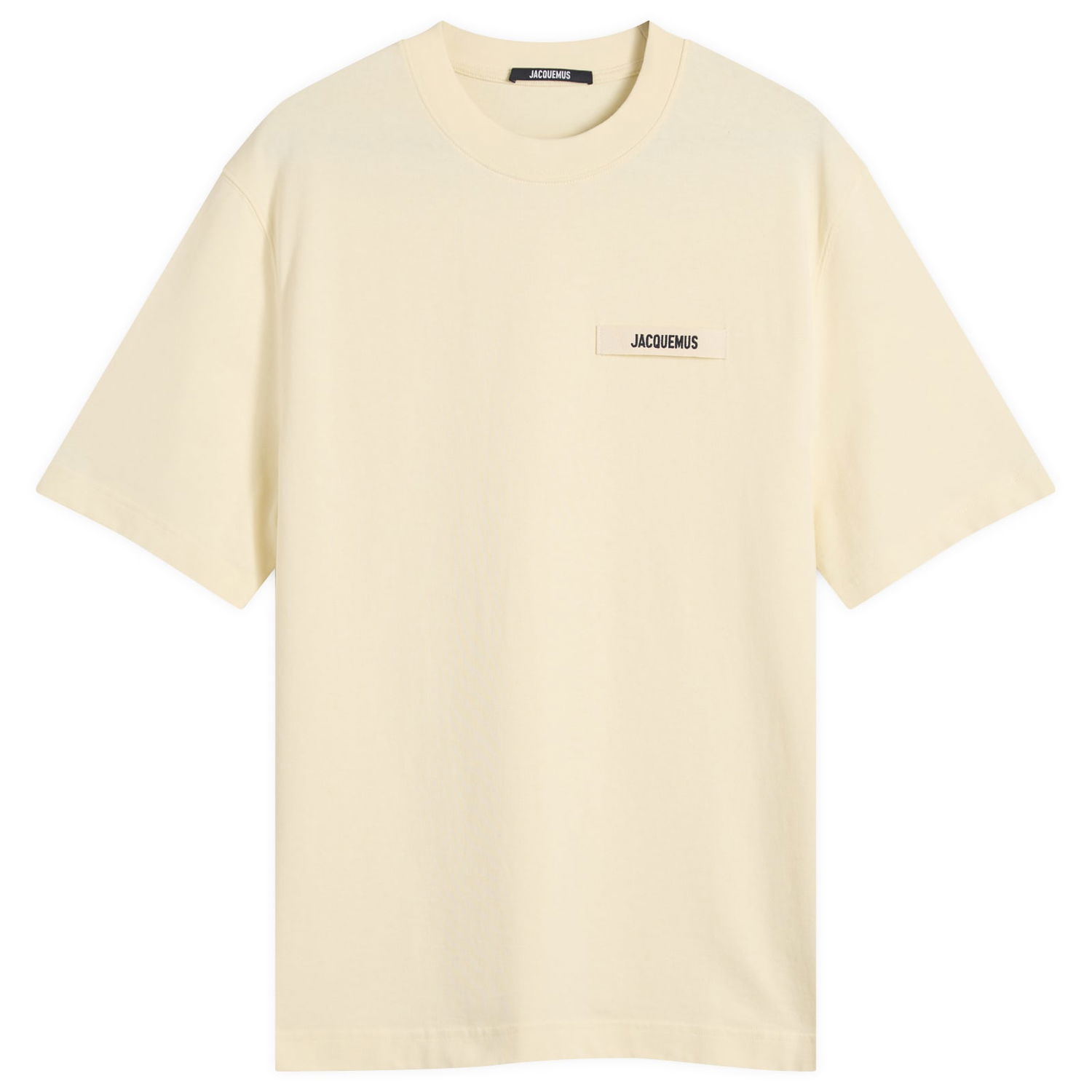 Tričko Jacquemus Jacquemus Grosgrain Logo T-Shirt, Size Large Žltá | 25HTSM00133AJ00226-150, 0