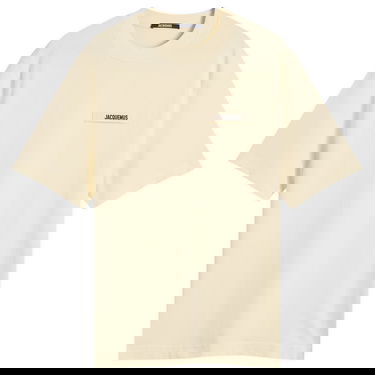 Tričko Jacquemus Jacquemus Grosgrain Logo T-Shirt, Size Large Žltá | 25HTSM00133AJ00226-150, 0