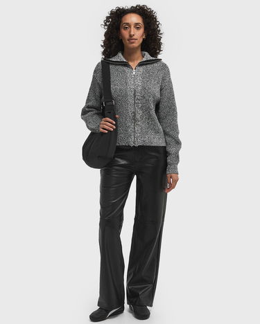 Sveter envii Envii Washington Long Sleeve Cardigan, Size L Šedá | E23500024-BLACK_SPECKLE, 1