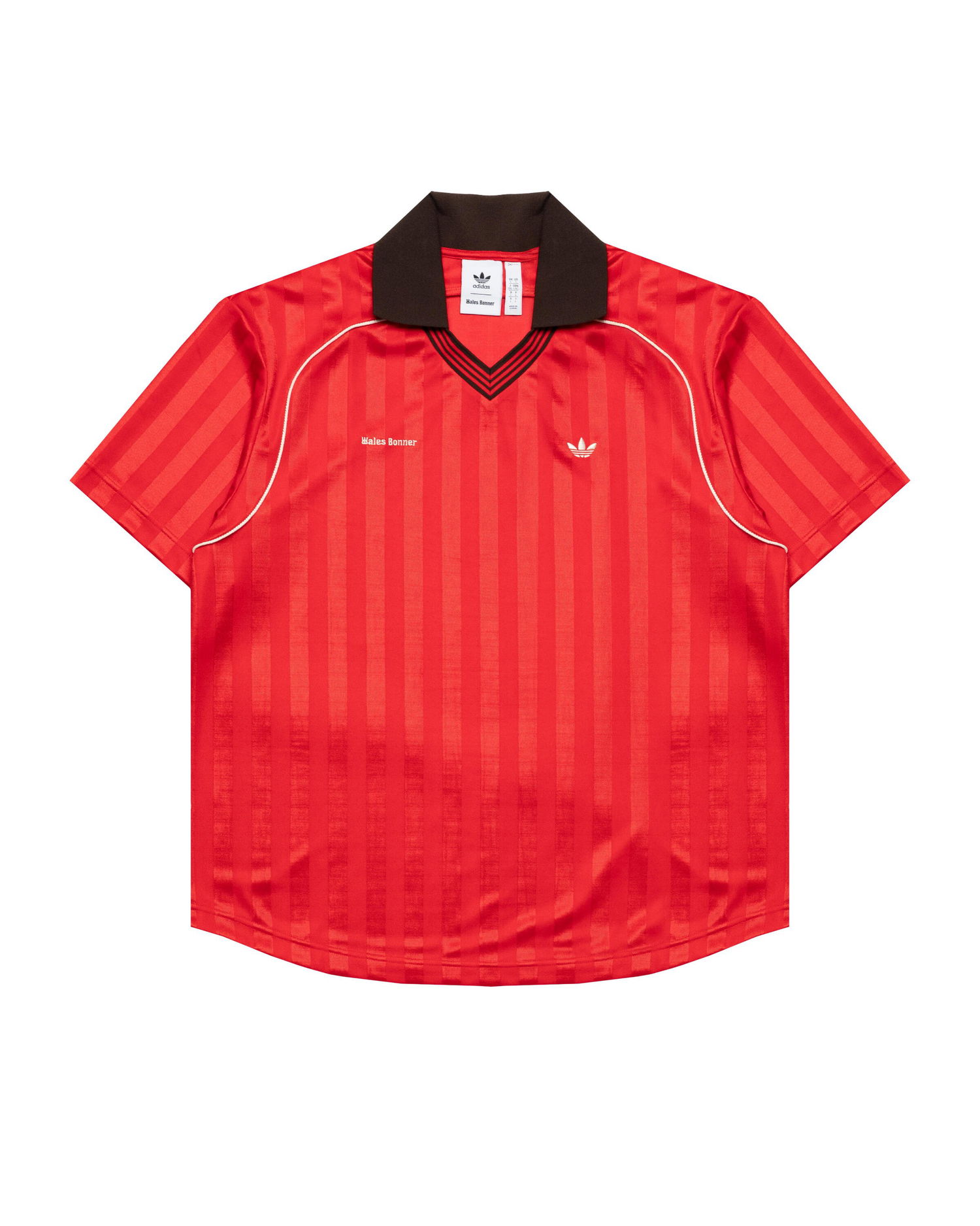 Dres adidas Originals Originals Wales Bonner Striped Football T-Shirt Červená | KG3626, 0