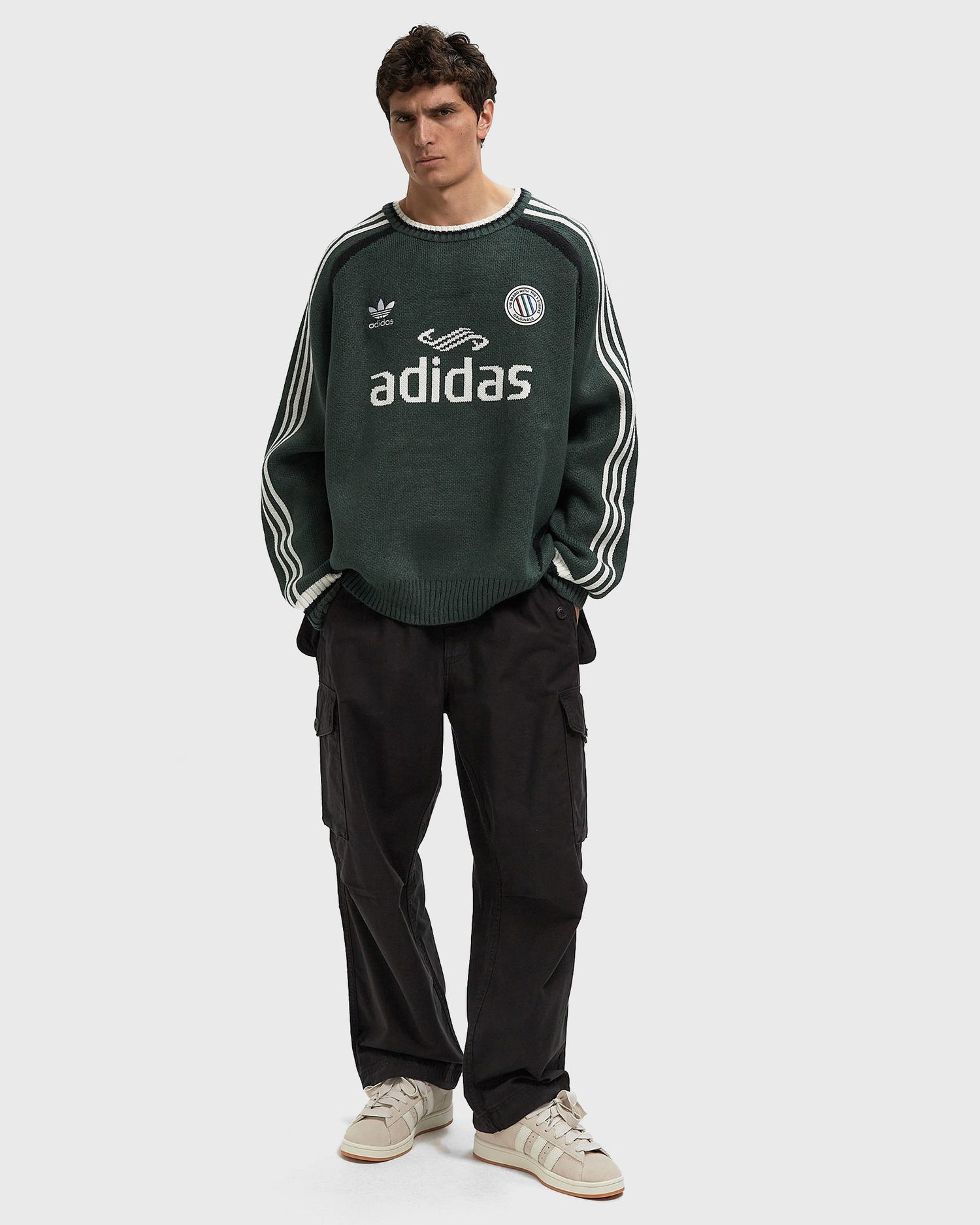 Sveter adidas Performance Adicolor Blokecore Sweater Zelené | KQ5082, 1