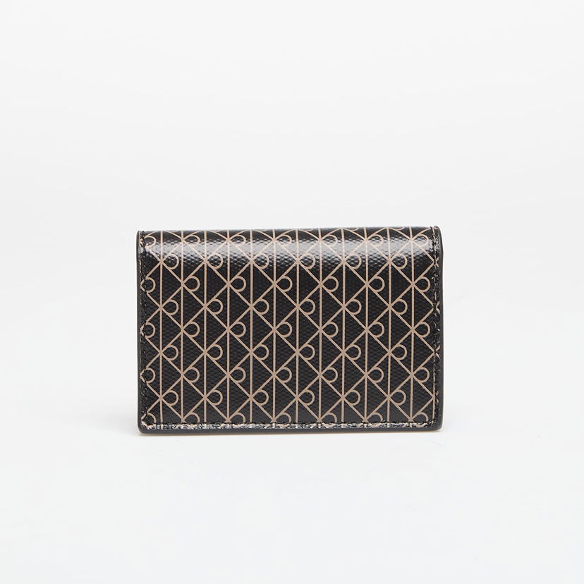Peňaženka CALVIN KLEIN Calvin Klein Emblem Aop Accordion Cardcase Wallet Čierna | LV04F1083G 2XA