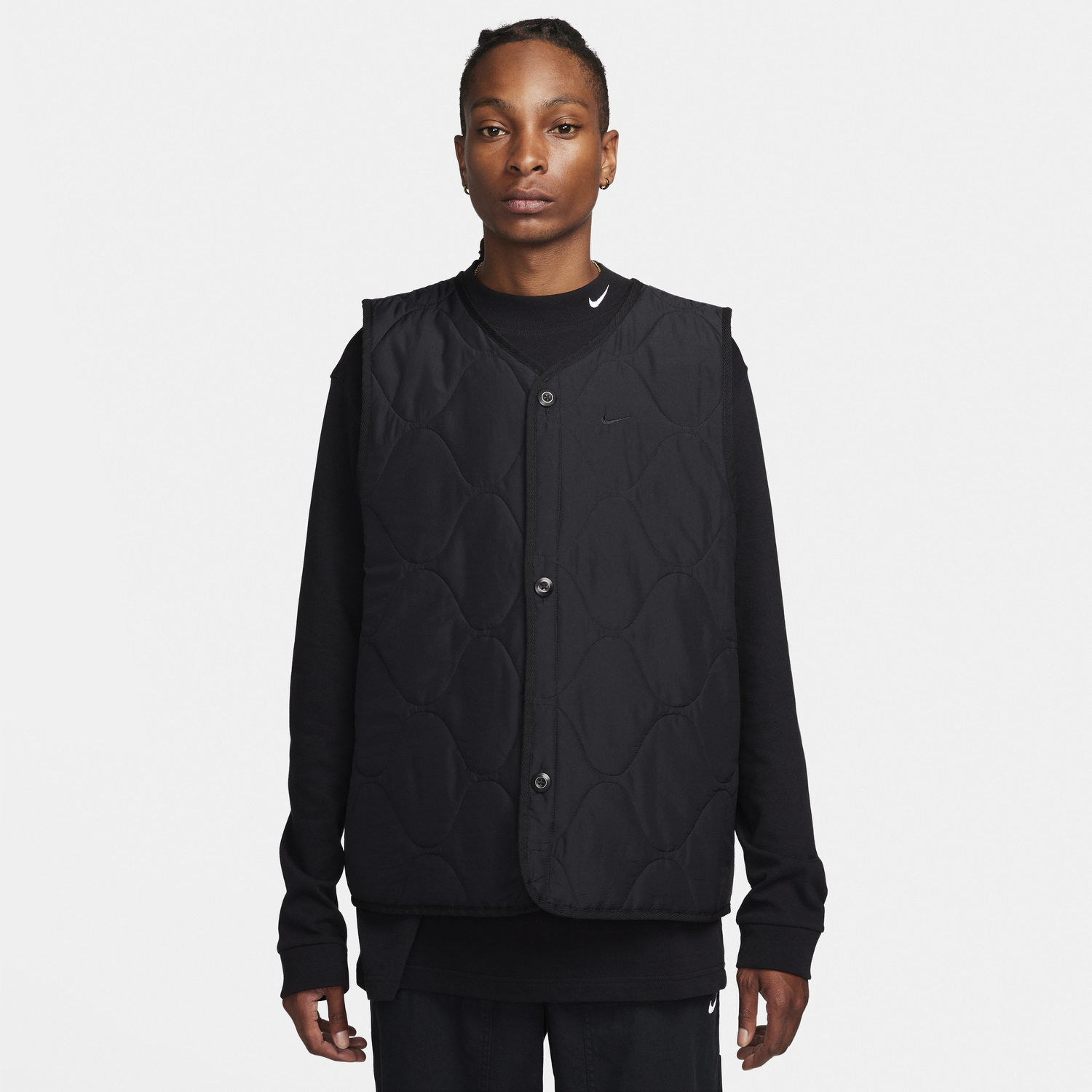 Vesta Nike Life Woven Insulated Military Gilet Čierna | DX0890-010, 0