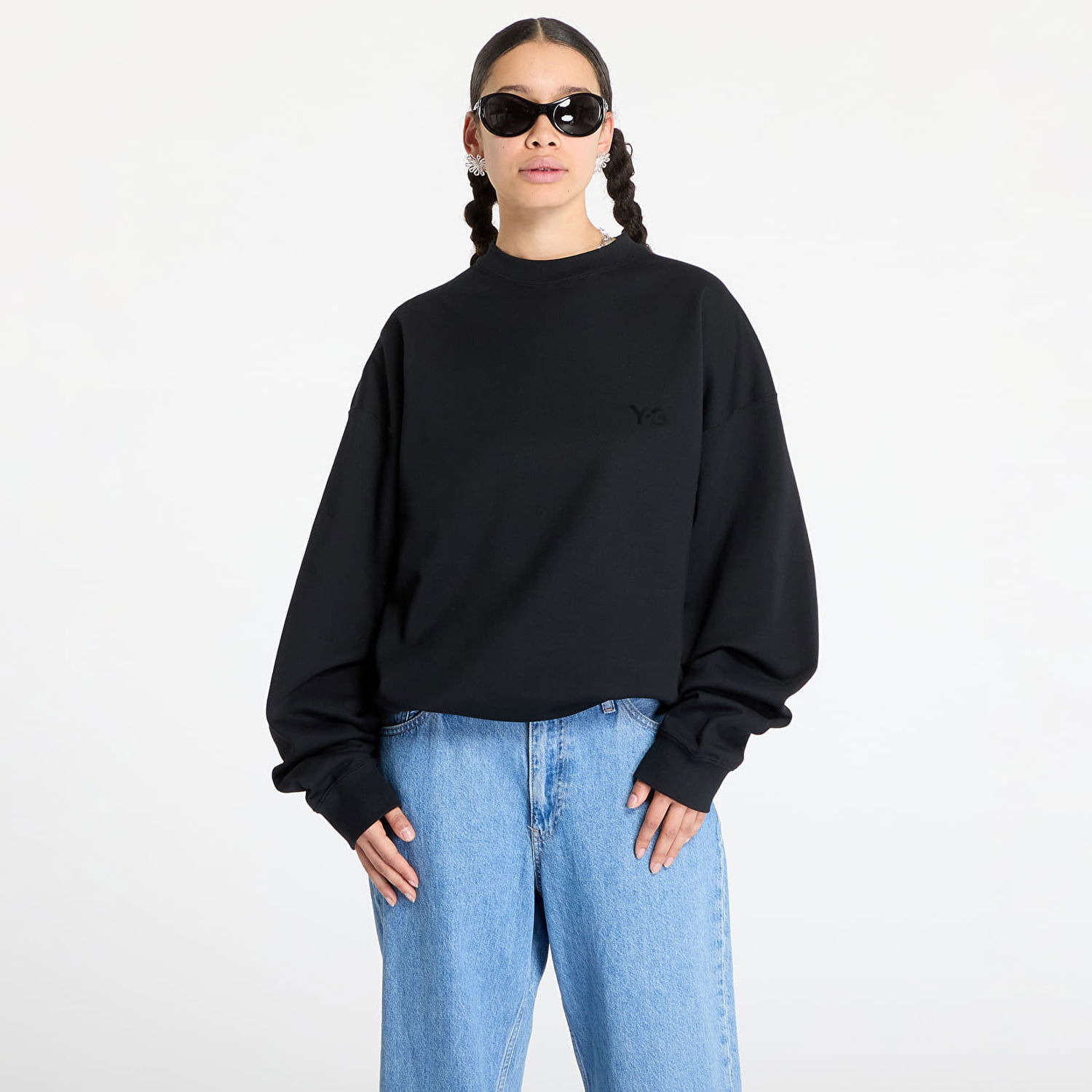 Sveter Y-3 Y-3 French Terry Crew Sweatshirt Čierna | JN4926, 1
