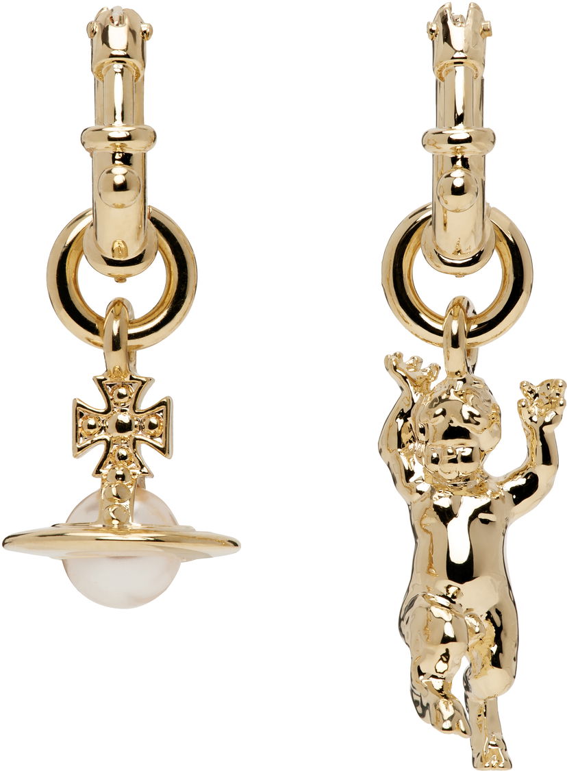 Náušnice Vivienne Westwood Anglo Pearl Earrings Metalická | 62020165-02R107-