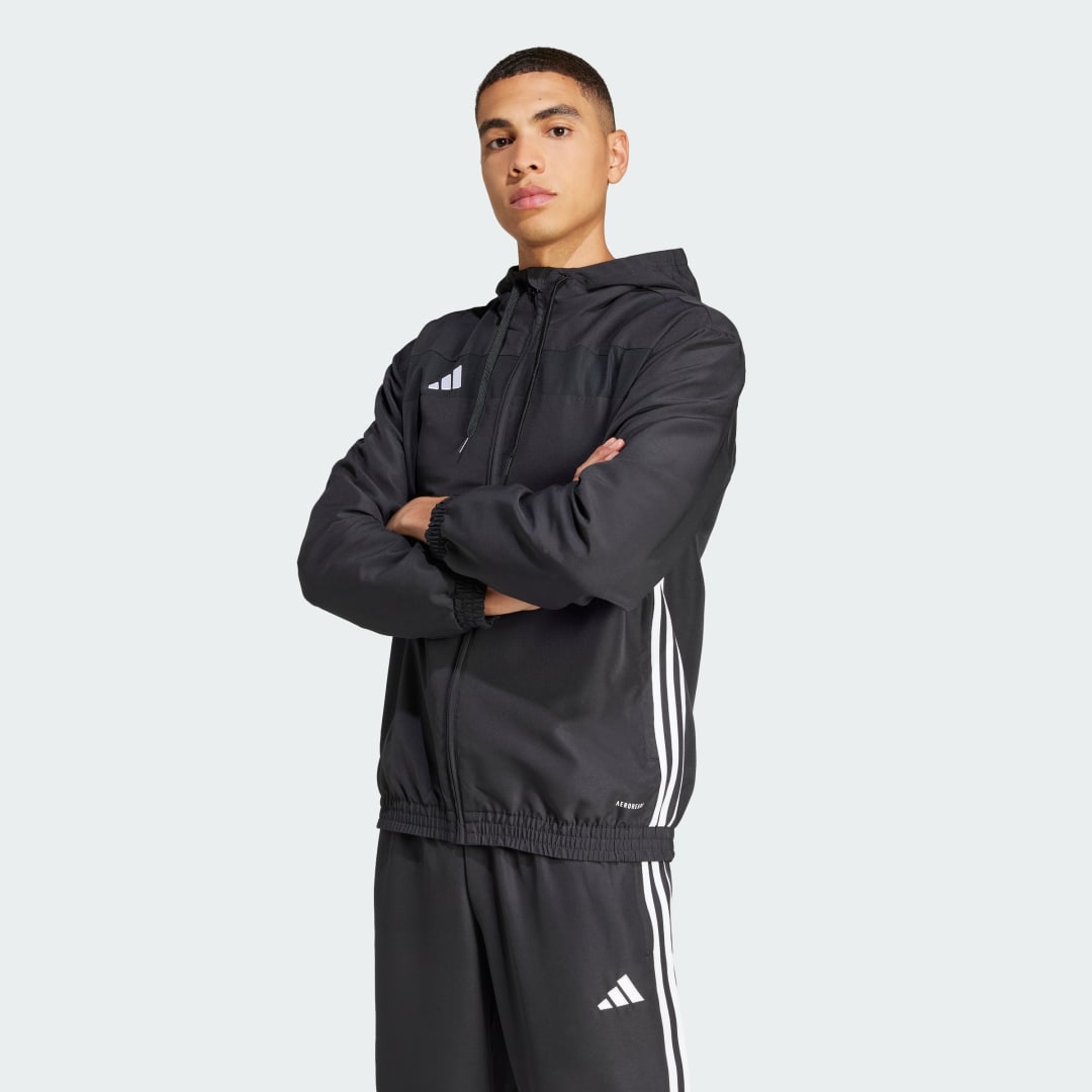 Súprava adidas Performance Tiro 25 Essentials Woven Jacket Čierna | JC5435, 0
