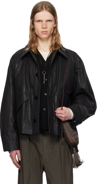 Bomber bunda LEMAIRE Lemaire Biker Jacket Čierna | OW1138 LF1366, 0