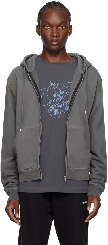 Mikina We11done Zip Hoodie Šedá | WD-TJ2-24-812-U-CH, 0