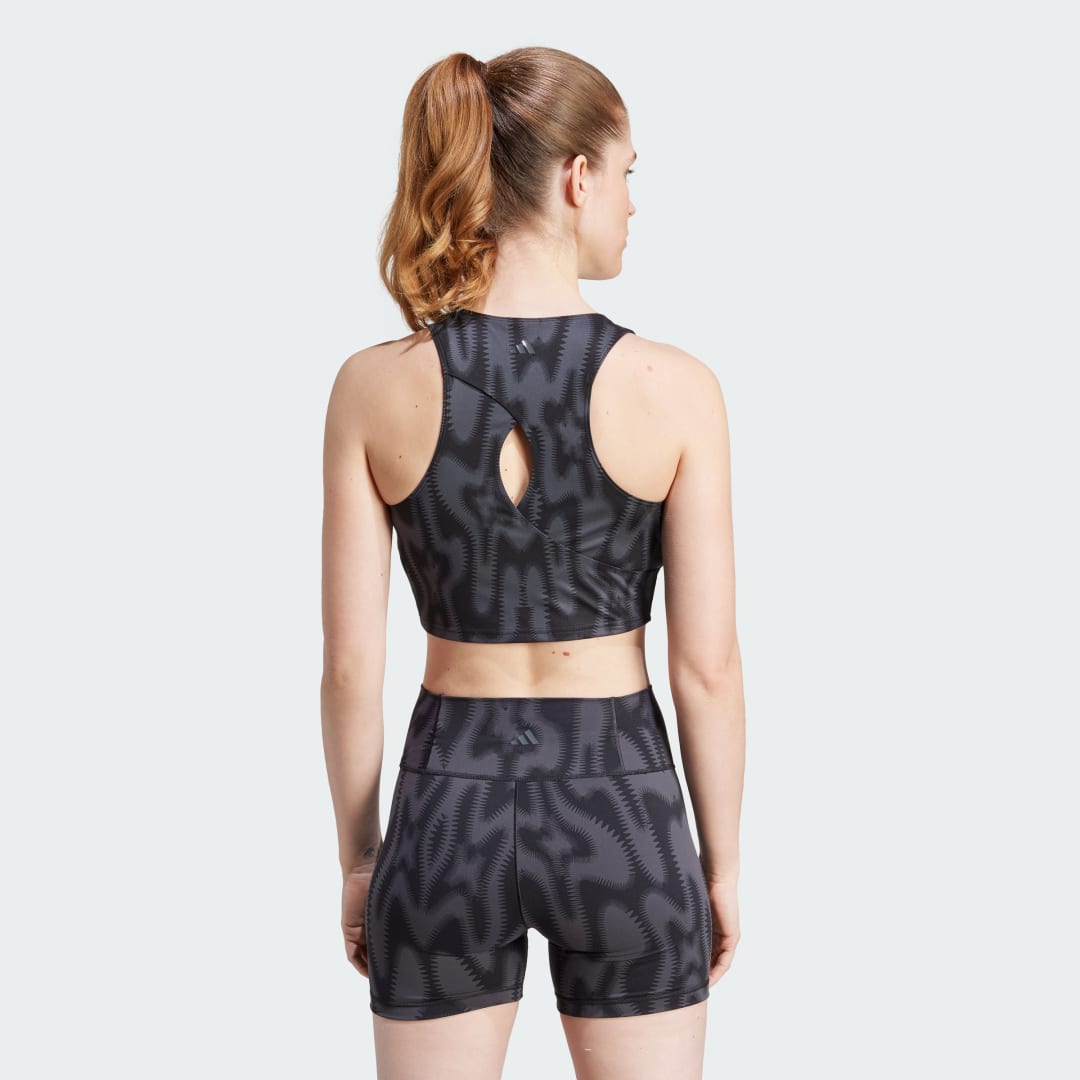 Printed Yoga Studio Crop Top