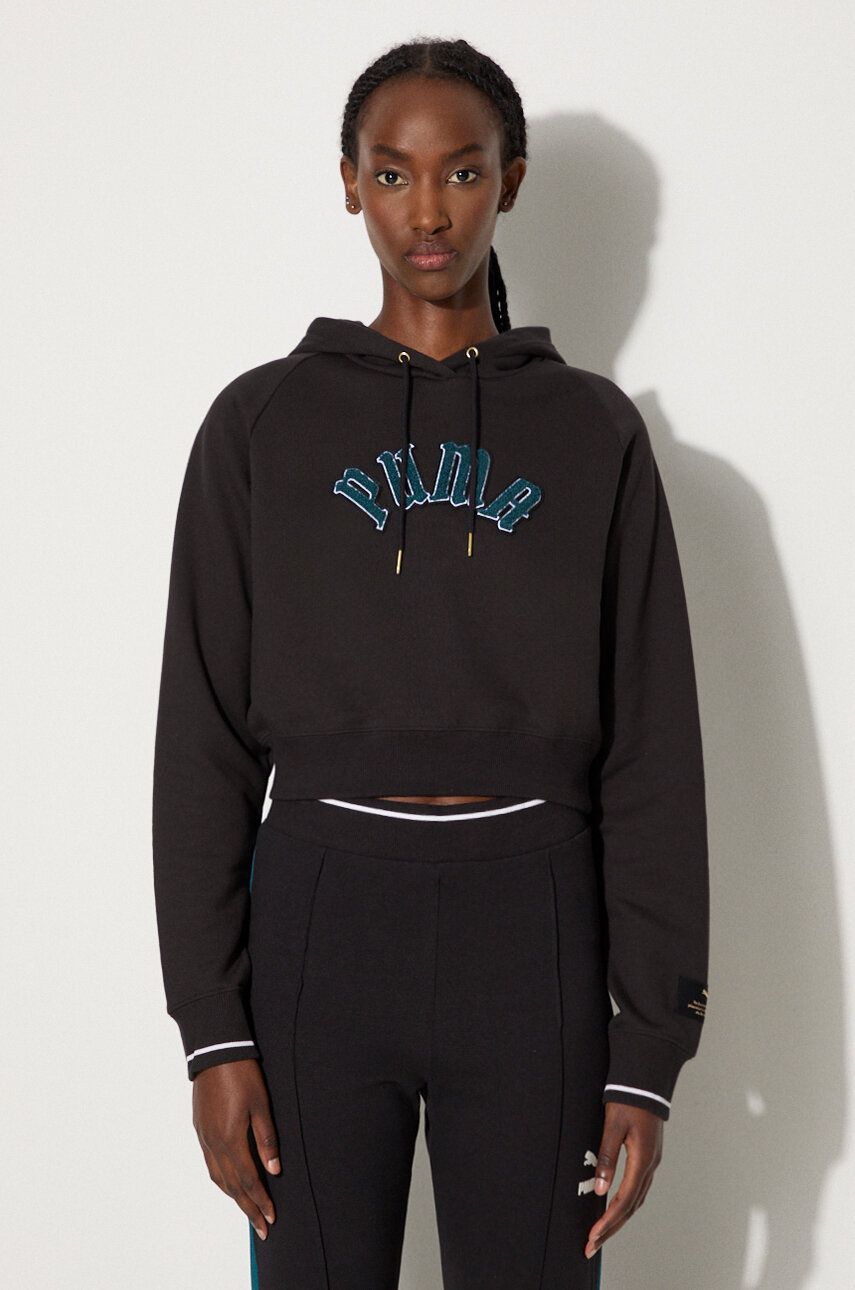 Mikina Puma Hoodie Classics Play Paris Relaxed With application Čierna | 627484, 0