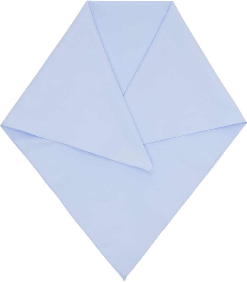 Šál Dries Van Noten Dries Van Noten Solid Cotton Bandana Modrá | 252-021307-2295