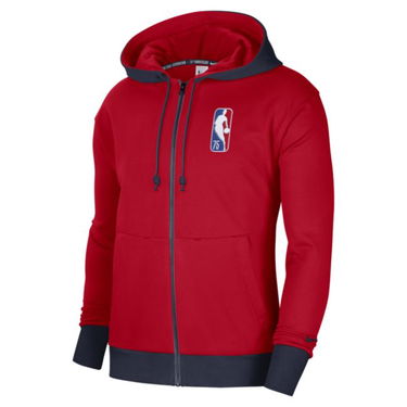 Mikina Nike Brooklyn Nets Courtside Full-Zip Fleece Hoodie Červená | DB2180-657, 0