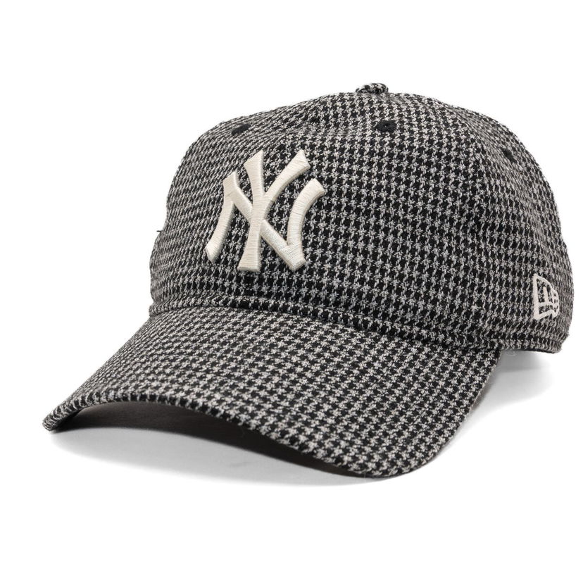 Šiltovka New Era NY Yankees MLB Houndstooth 9TWENTY Adjustable Hat Čierna | 60691222