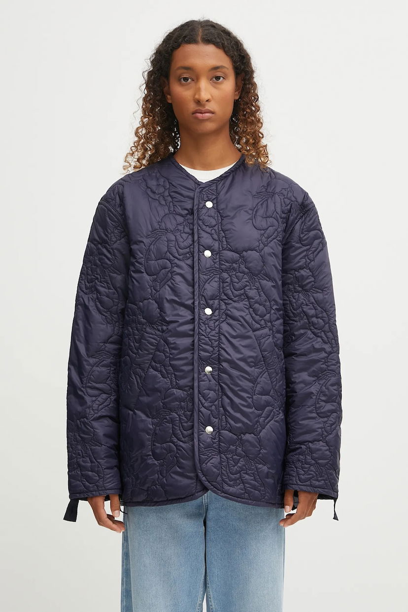 Bunda Fiorucci Fiorucci Kissing Angels Quilted Liner Jacket Navy | W02FPOJA442NY01BL05