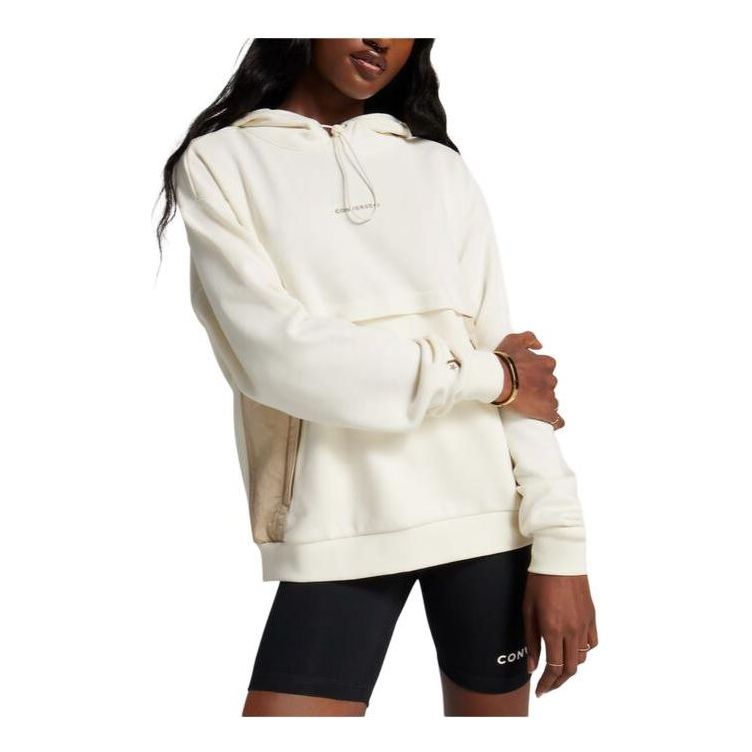 Mikina Converse Converse Wordmark Hoodie Biela | 10026576-A02, 0