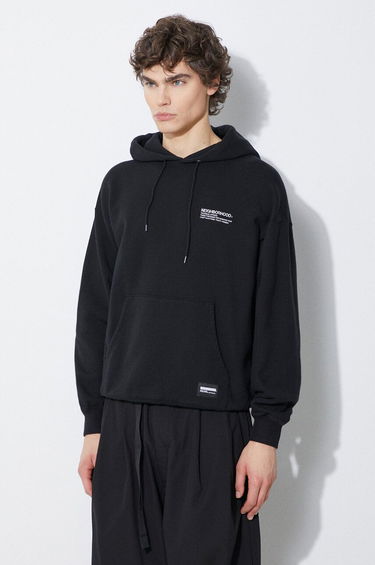 Mikina Neighborhood NEIGHBORHOOD Plain Sweat Parka Hoodie Čierna | 241FPNH.CSM02, 3