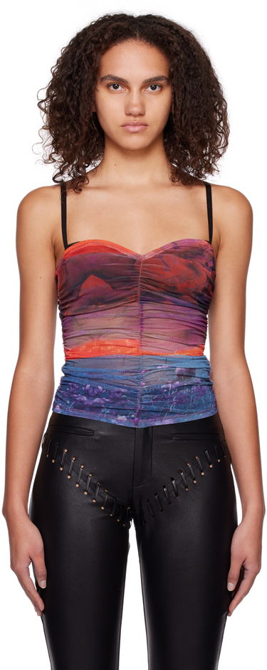 Tielko Miaou Miaou Renzo Ruched Mesh Camisole Rôznofarebný | 7064PM1OAS, 0