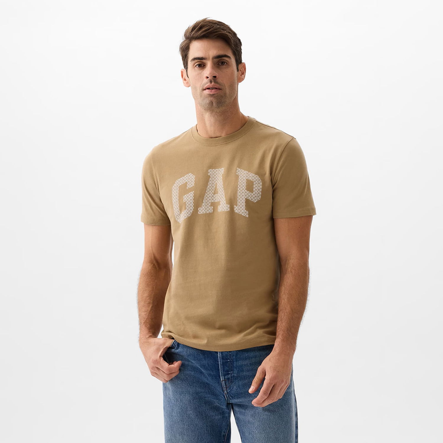 Tričko GAP Graphic Logo Tee Perfect Khaki Zelené | 866680-01, 0