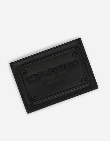Peňaženka Dolce & Gabbana Calfskin Card Holder With Raised Logo Čierna | BP3239AG21880999, 3