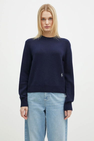 Sveter Sporty & Rich Sporty & Rich SRC Wool Cashmere Sweater Navy | WS012506302BL32, 0