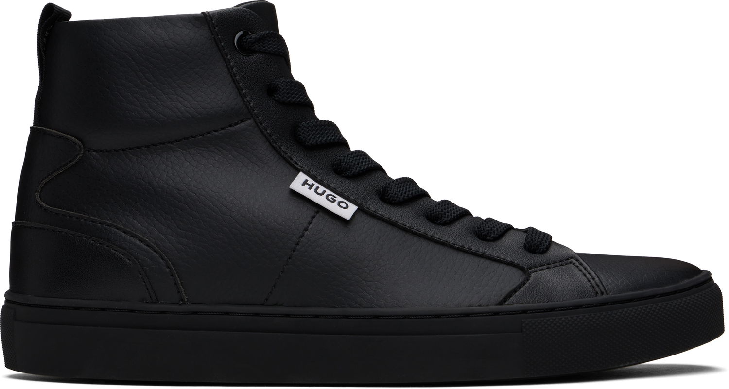 Oblečenie BOSS Hugo Grained Faux-Leather High-Top Čierna | 50536984, 0