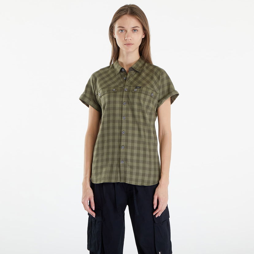 Košeľa Lundhags Ekren Gingham Check Short Sleeve Shirt Zelené | 1129097-640