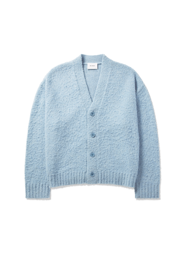 Sveter AXEL ARIGATO Studio Fuzzy Knit V-Neck Cardigan Modrá | A3731003, 1