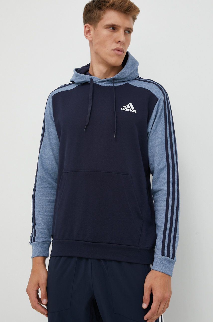 Mikina adidas Originals Essentials Mélange French Terry Hoodie Navy | HL1974, 0