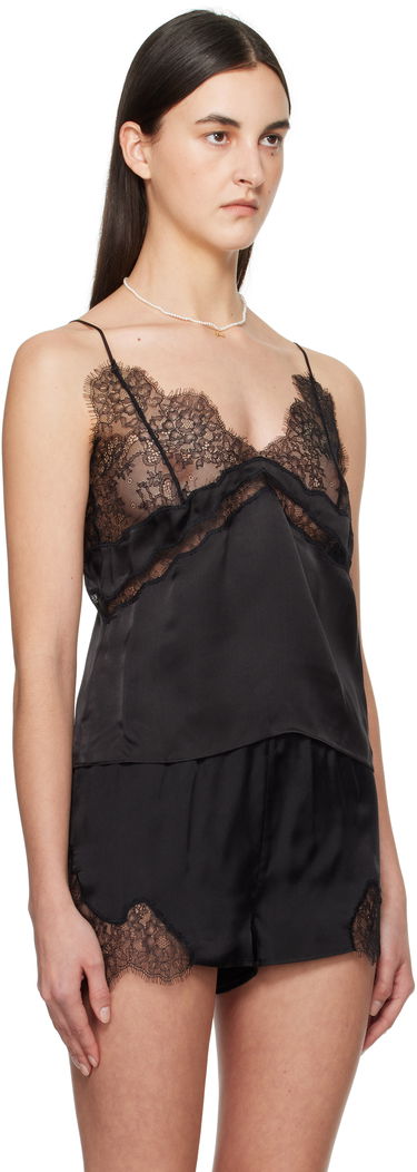 Pyžamo Anine Bing Anine Bing Dorothy Lace-Trim Silk Camisole Čierna | A-10-10358-BLK26, 1