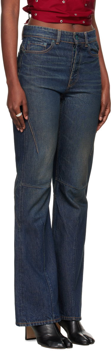 Džínsy OUR LEGACY Moto Cut Flared Jeans Modrá | W4255MS, 1