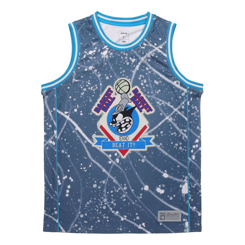 Dres Li-Ning Disney BadFive Basketball Jersey Modrá | AAYQ105-1