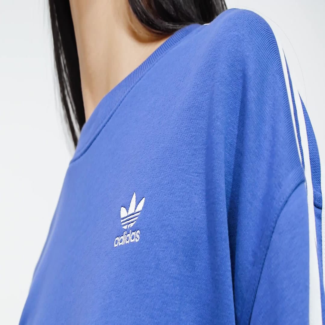 3-Stripes Oversized Crew