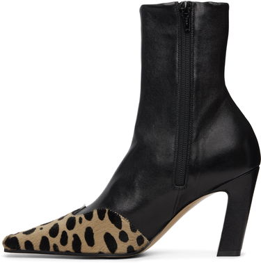 Tenisky a topánky Khaite Nevada Stretch Leopard Print Pointed Toe Ankle Boots Rôznofarebný | F1067-973, 2