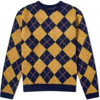 Argyle Mohair Crewneck