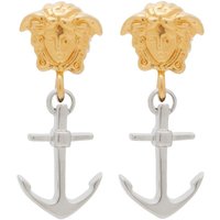 Náušnice Versace Anchor Medusa Earrings Béžová | 1013815-1A00620-4J390, 1