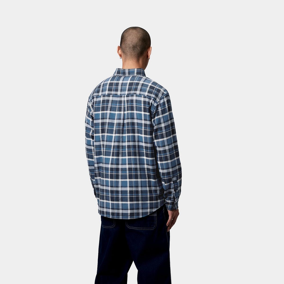 Košeľa Carhartt WIP Carhartt WIP Fendrick Long Sleeve Shirt Modrá | I034382_6, 1