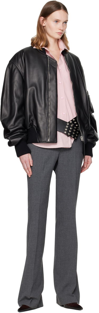 Nohavice The Attico Tailored Straight-Leg Trousers Šedá | 251WCP00273 PLL007AA, 3