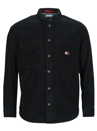 Košeľa Tommy Hilfiger CASUAL CORDUROY OVERSHIRT Čierna | DM0DM16600-BDS